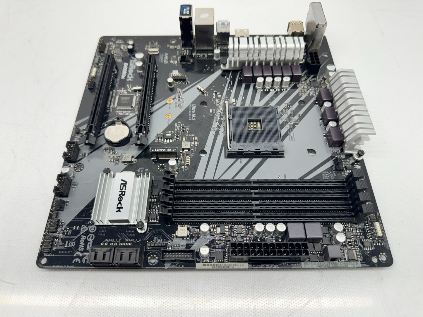 ASRock B450M/AC AMD AM4 Ryzen Motherboard mATX