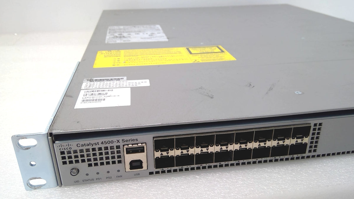 Cisco WS-C4500X-16SFP+ 16 Port Gigabit Ethernet Swith Dual PSU *Read*