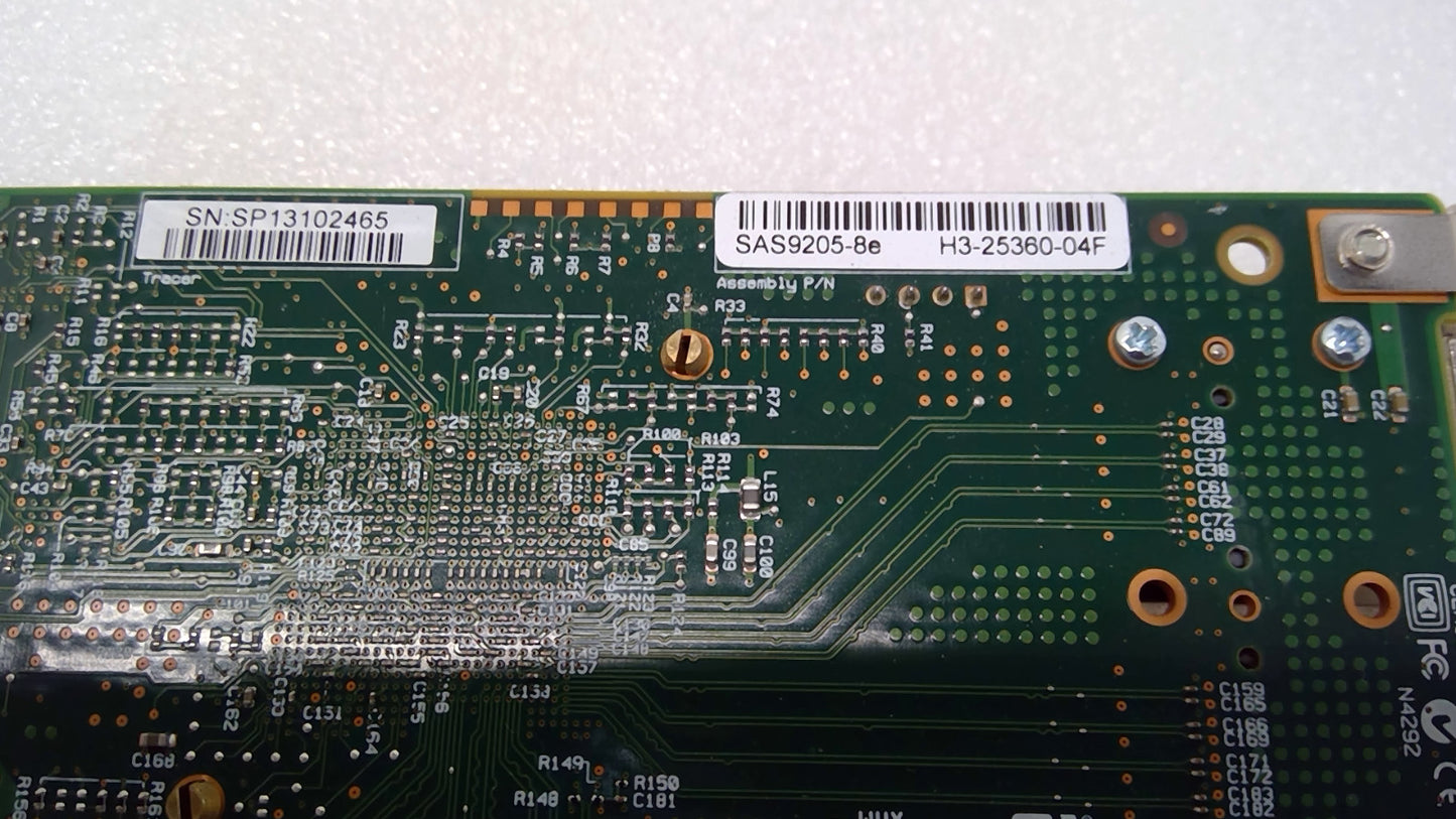 LSI SAS 9205-8e 6Gb/s 8-Port External SAS/SATA PCIe 2.0 HBA Controller Card LP