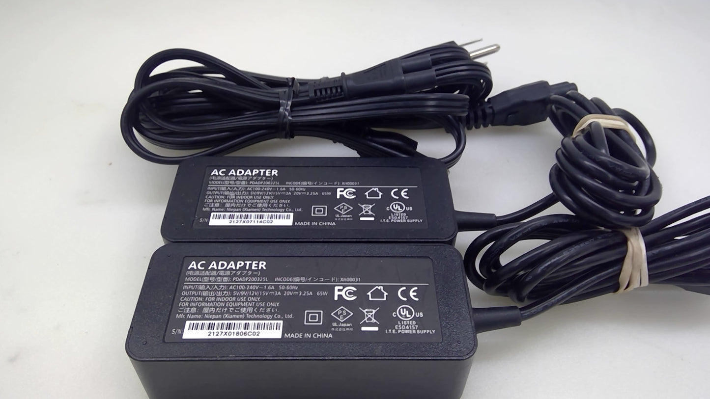 lot of 2 65W USB-C AC Adapter 20V 3.25A For Lenovo ThinkPad Yoga  PDADP200325L