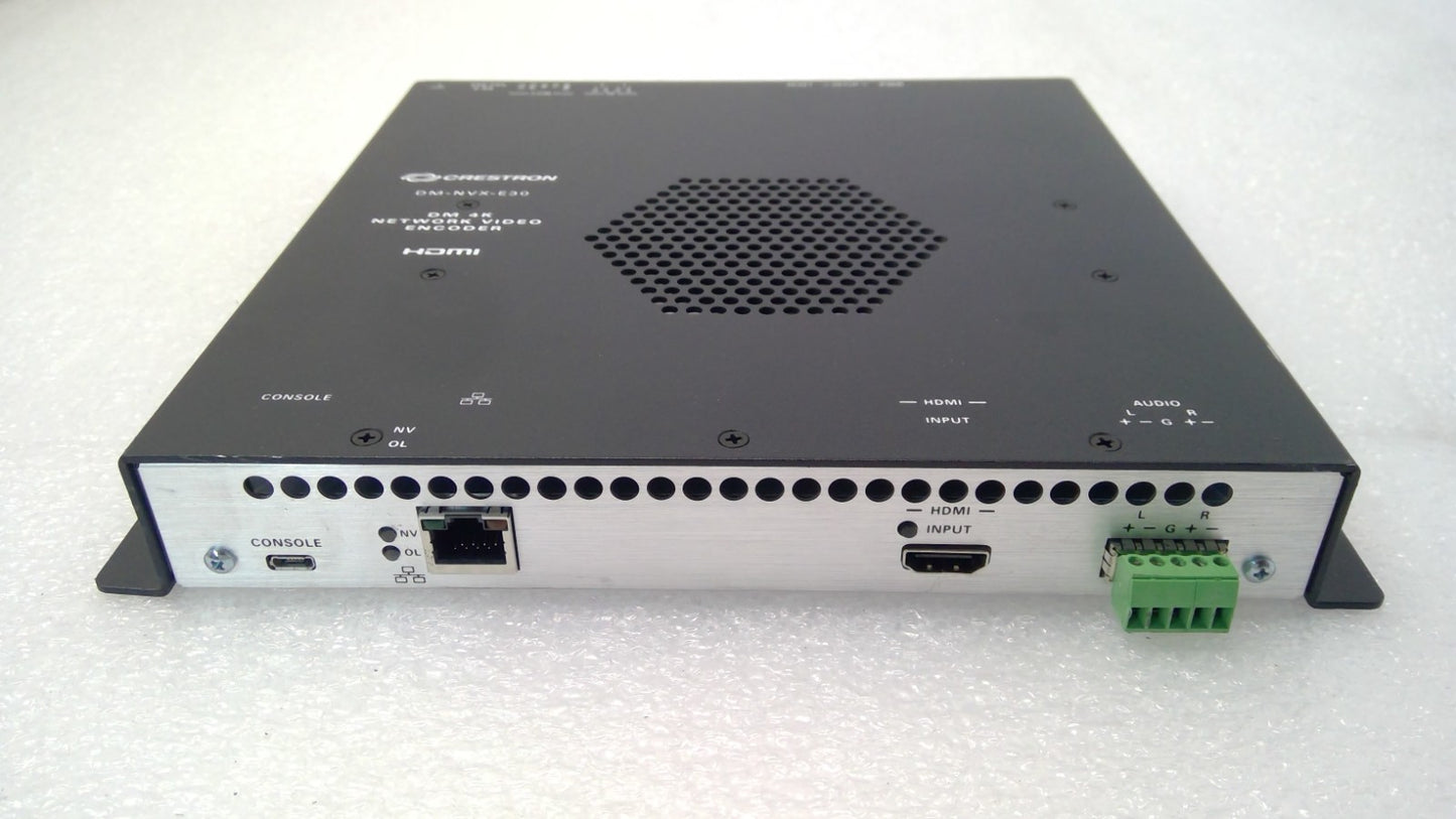 Crestron DM-NVX-E30 DM NVX 4K60 4:4:4 HDR Network AV Encoder *No AC Adapter