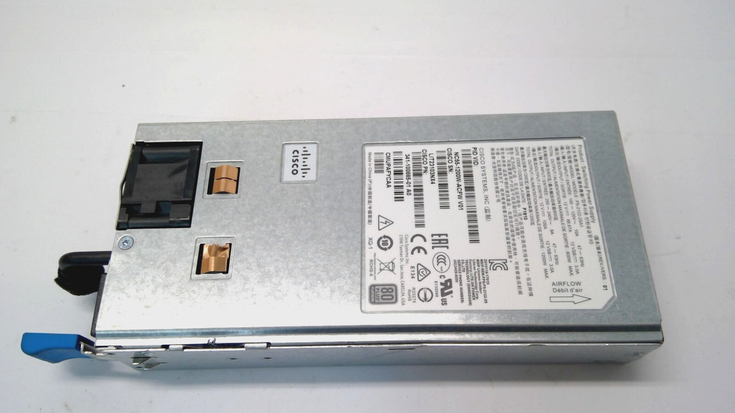 Cisco NC55-1200W-ACFW 341-100885-01 Switching Power Supply For NCS 5000 Series