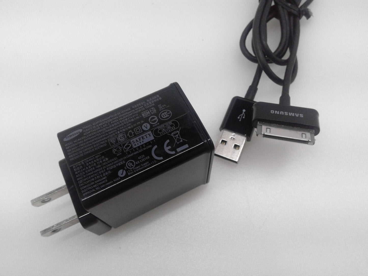 OEM Samsung Travel Adapter Wall Charger + USB Cable for Tablet ETA-P11X 5V 2A