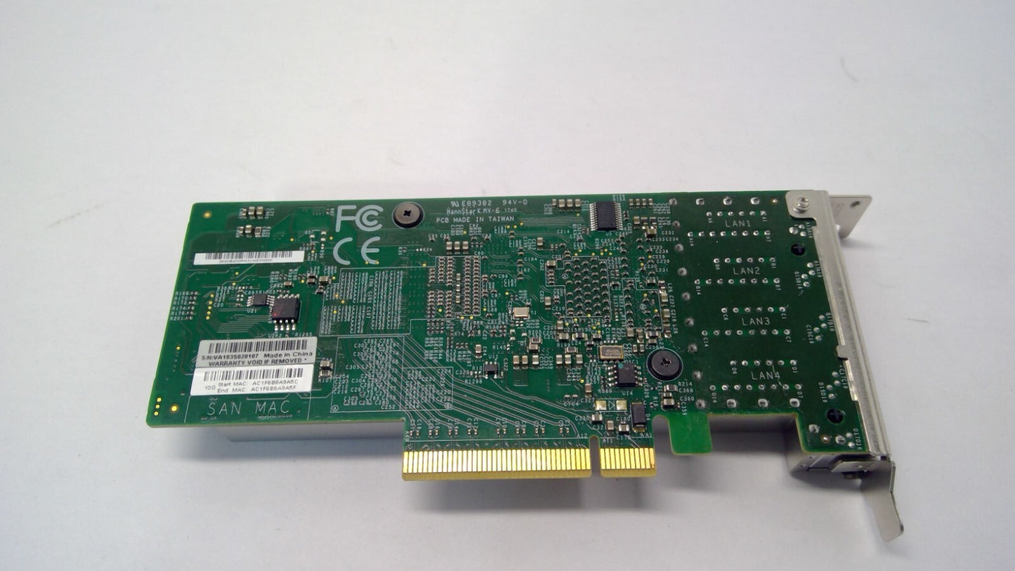 SUPERMICO AOC-STG-I4T 10Gigabit 10GBe BaseT Quad Port Server NIC SERVER PULL