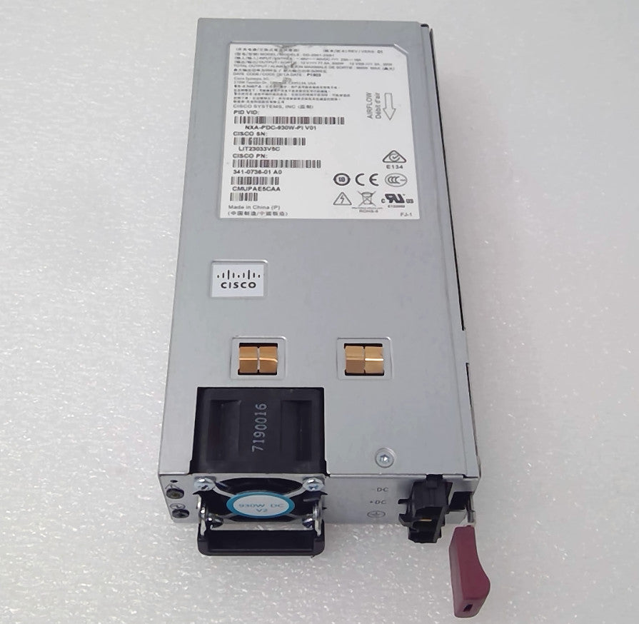 Cisco NXA-PDC-930W-PI Nexus 9k 930W DC Power Supply Port-Side Intake PSU