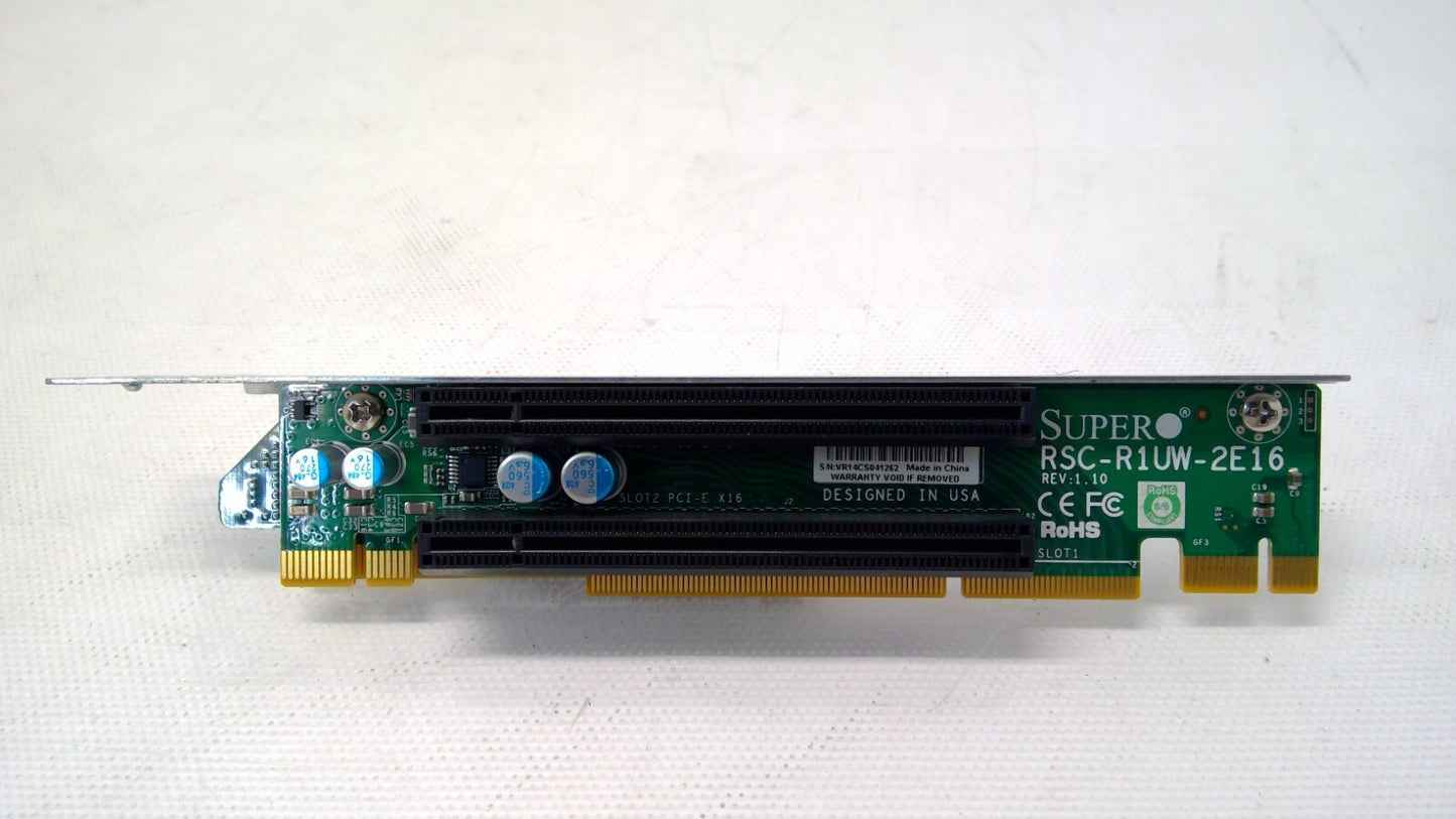 Supermicro RSC-R1UW-2E16/RSC-R1UW-E8R 1U WIO & PCI-Express x16/x8 Riser Cards