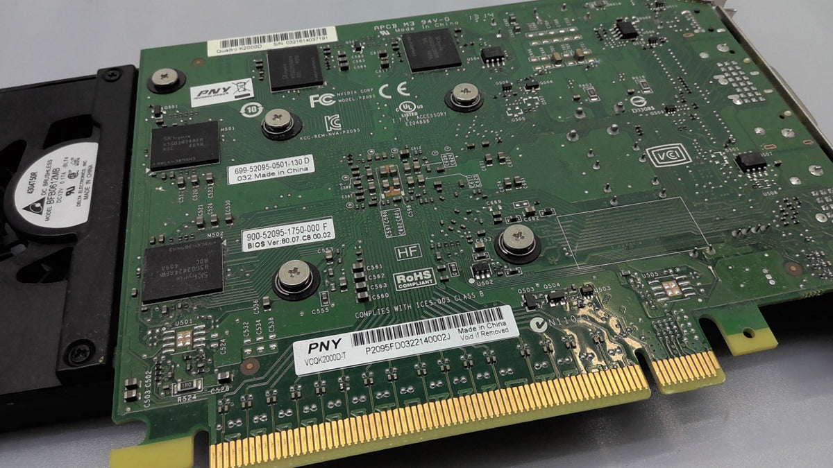 NVidia Quadro K2000D  Video Card 2GB GDDR5 PCIe - PNY  VCQK2000D-T