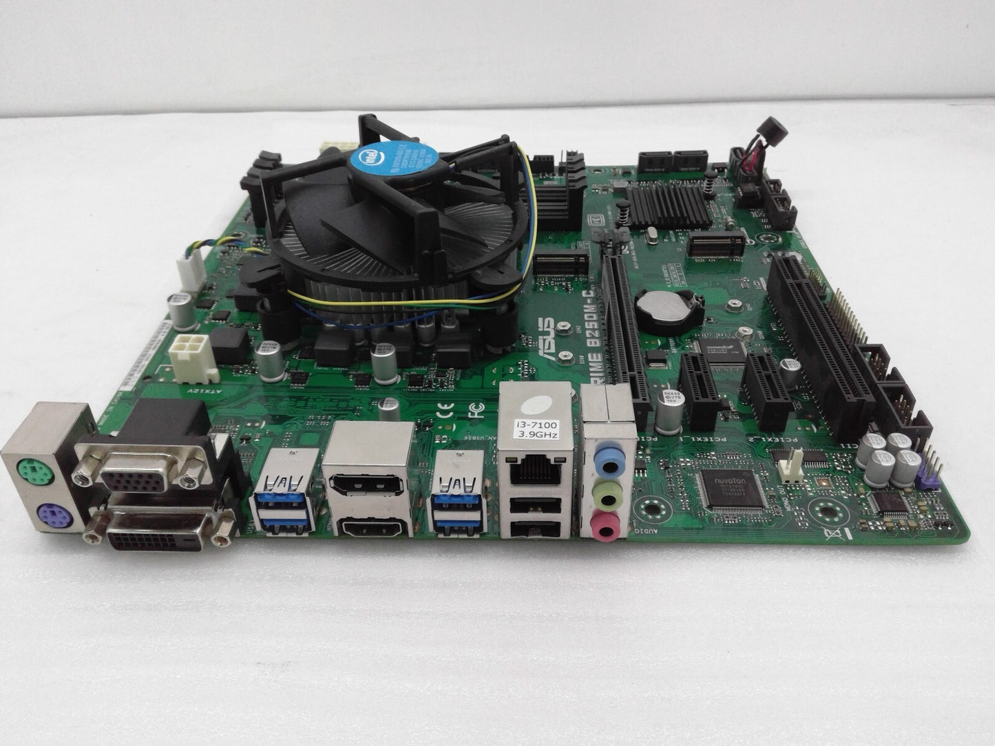 ASUS PRIME B250M-C micro ATX Motherboard +Intel core i3-7100@3.9GHz CPU/FAN