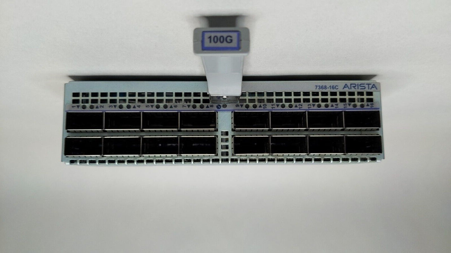 Arista DCS-7368-16C 7368X-16C 16 port 100GbE QSFP28 Module for 7368X Series