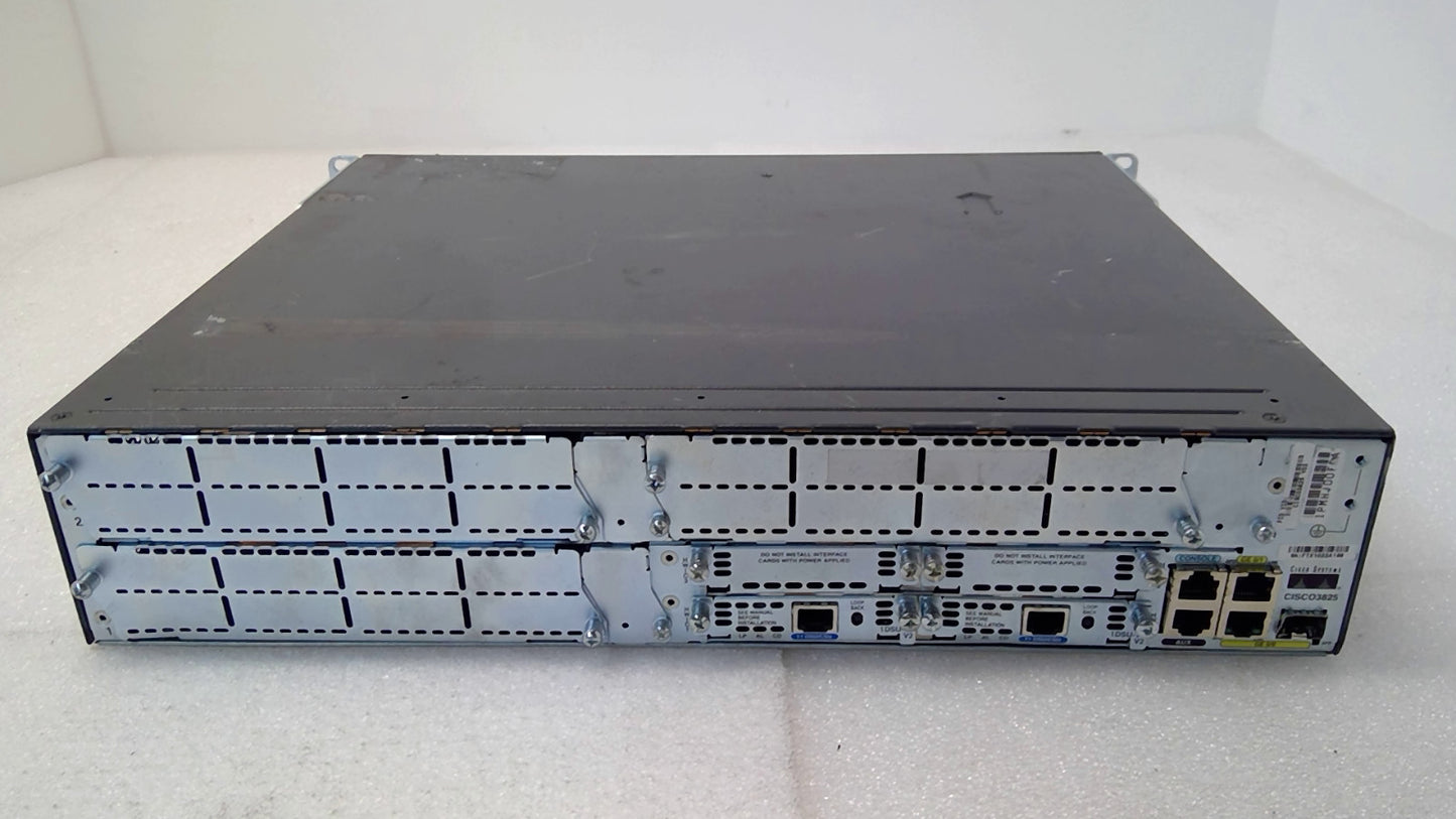 Cisco 3825 Integrated Services Router CISCO3825 W/2X1DSU-T1 V2 MODULES TESTED