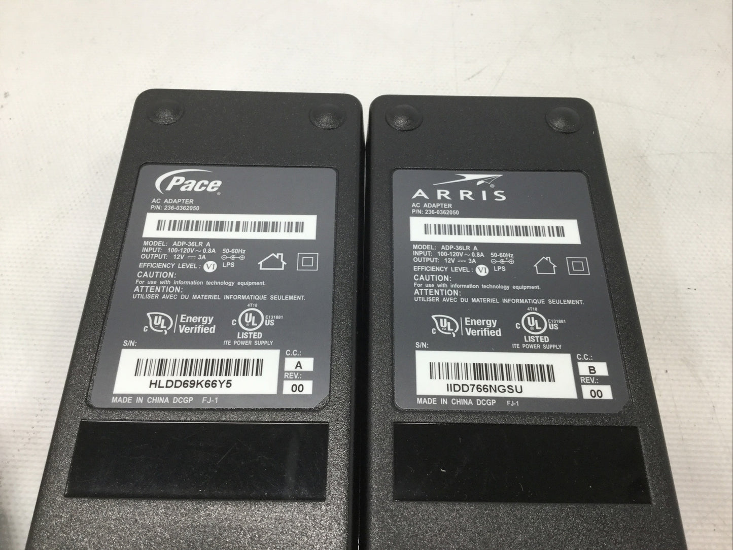 Pace Arris Power Supply ADP-36LR AC Adapter 12V 3.0A 36W 5.5MM - Assorted Brand