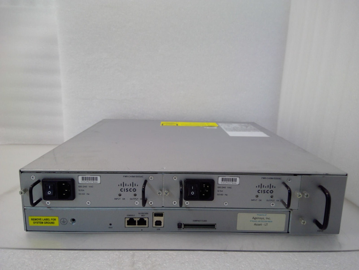 Cisco WS-C4900M V12 W/ 2xPWR-C49M-1000AC 12XCVR-X2-SFP10G Ethernet Switch
