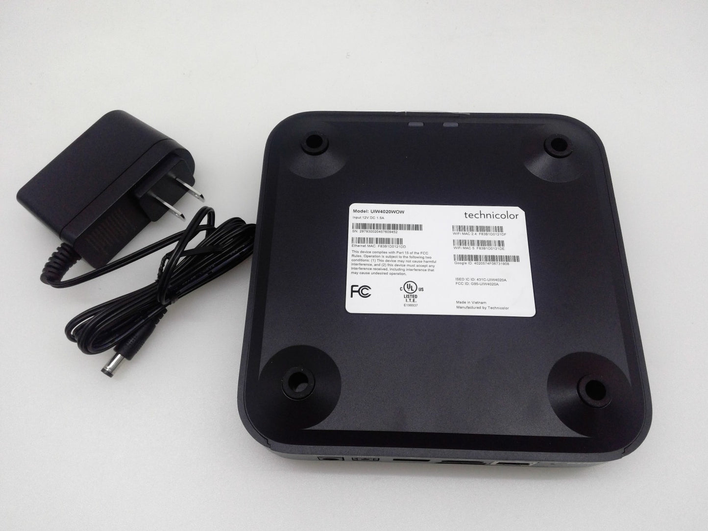 New Technicolor UIW4020WOGW  WOW Set-Top Box  W/ Ac Adapter