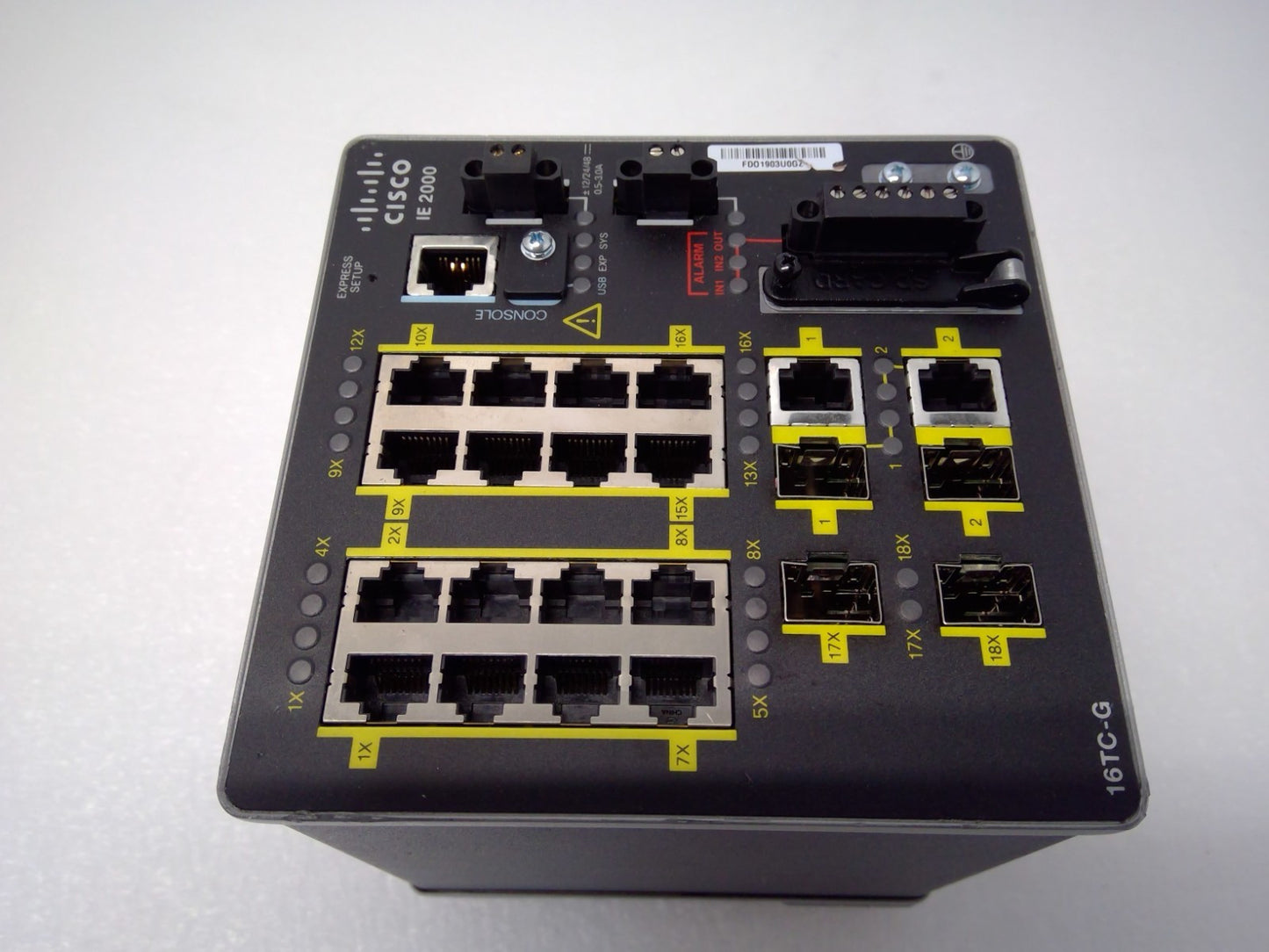 Cisco 2000 Series 16Port Ethernet Industrial Switch IE-2000-16TC-G-E