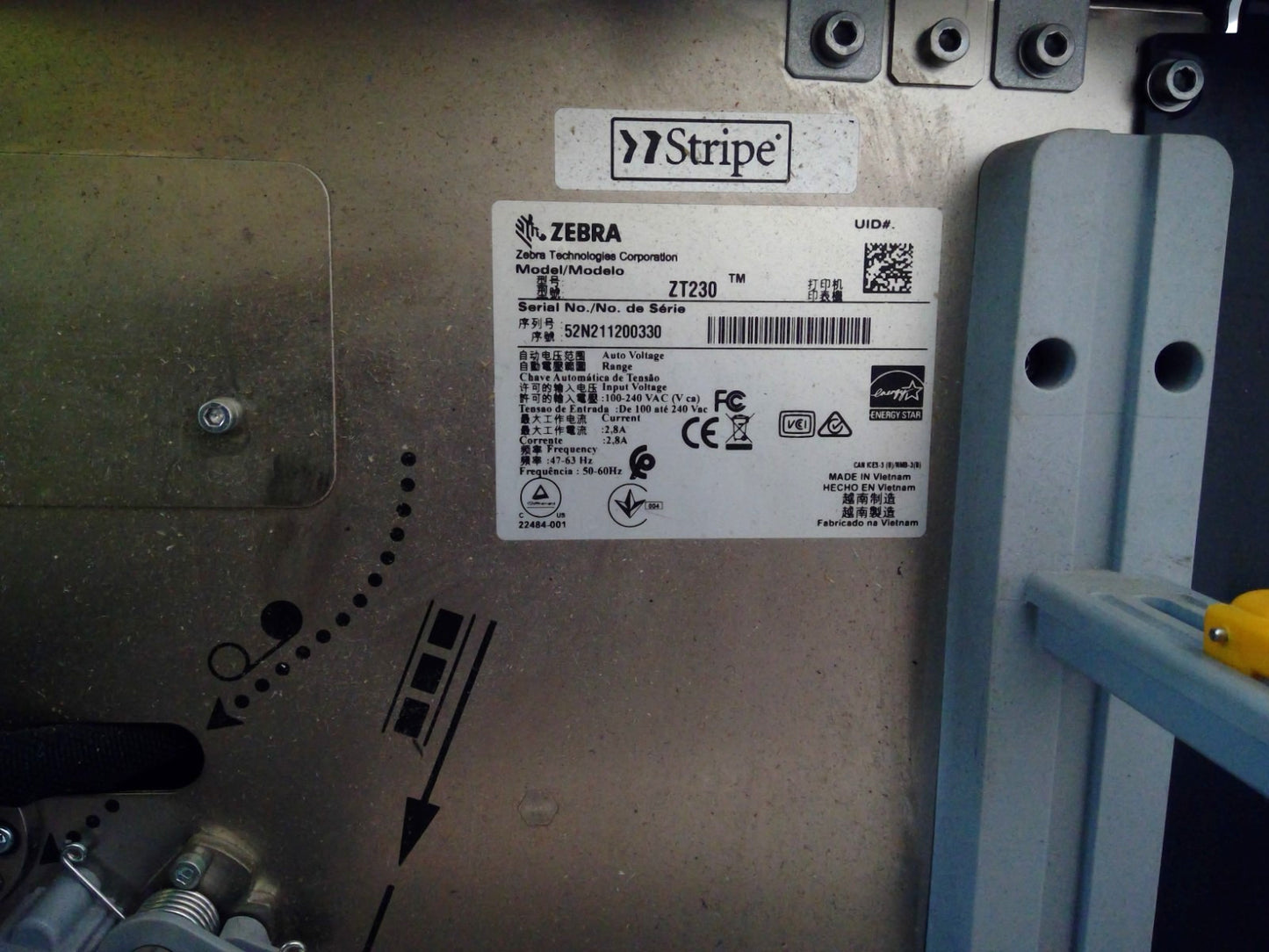 Zebra ZT230 USB Ethernet Direct Thermal Label Printer