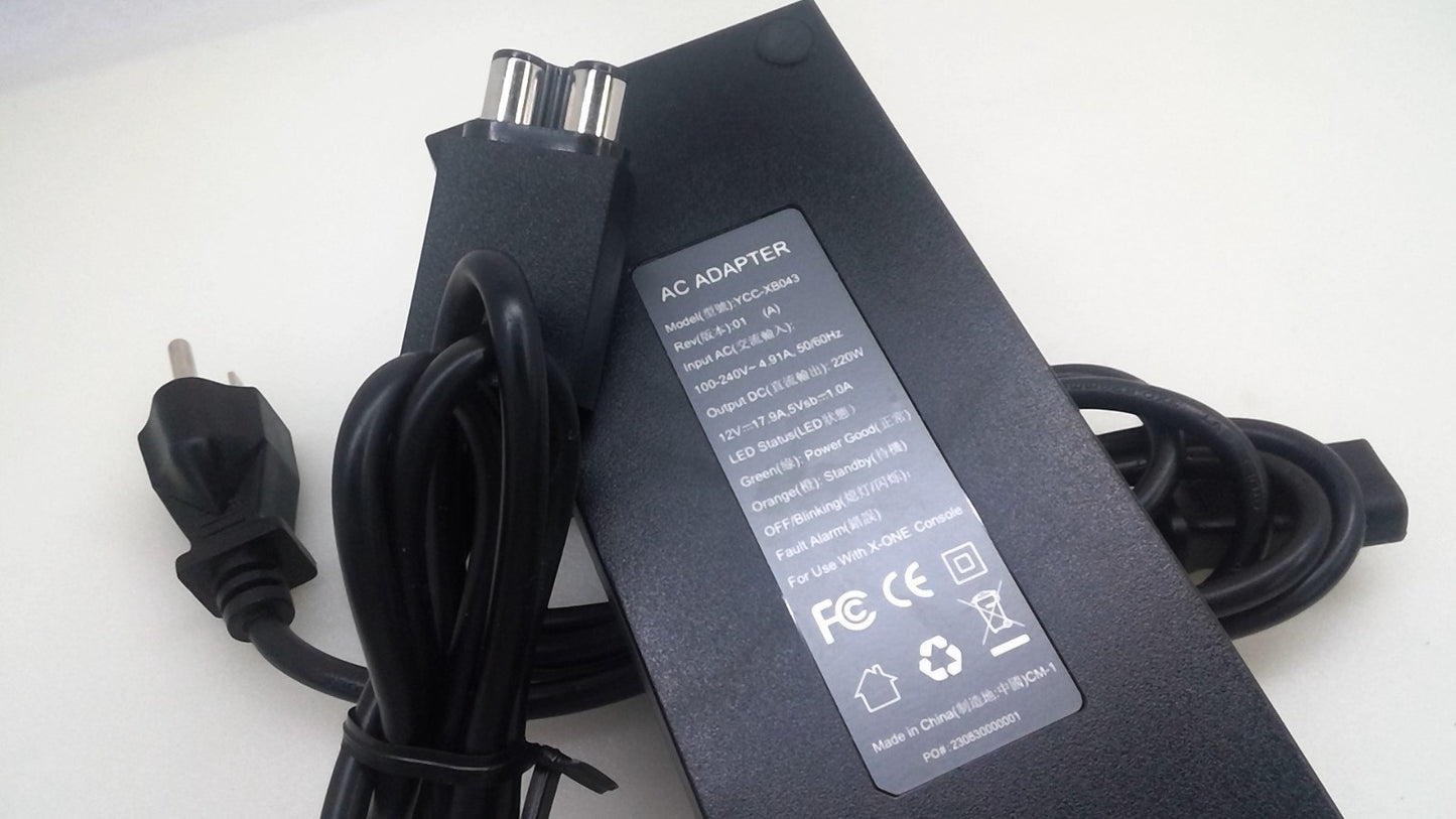 For Microsoft Xbox One Console 12V 17.9A AC Adapter Brick charger W/Cord