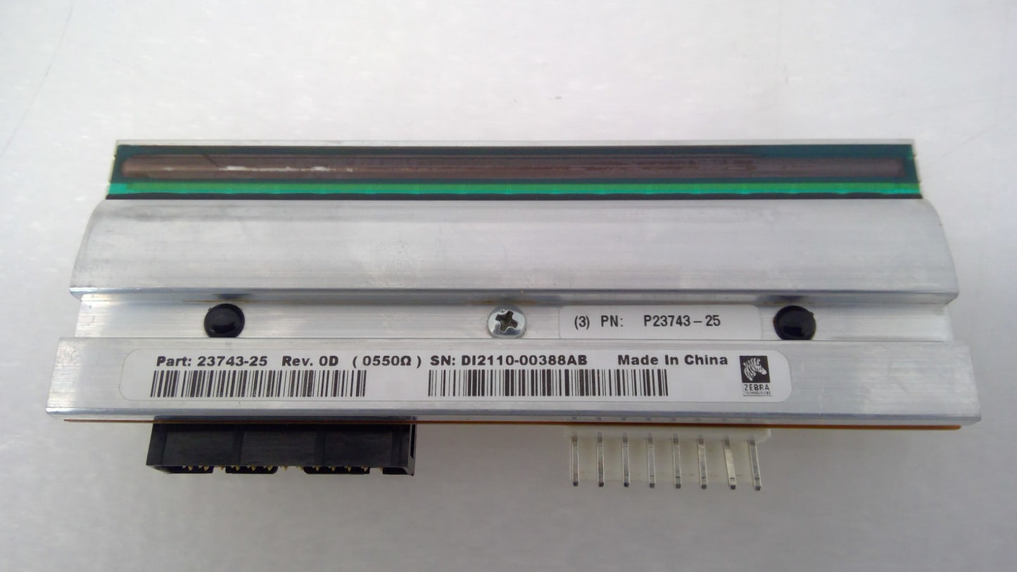 ZEBRA 203 DPI PRINTHEAD 23743-25 P1004234 P23743-25