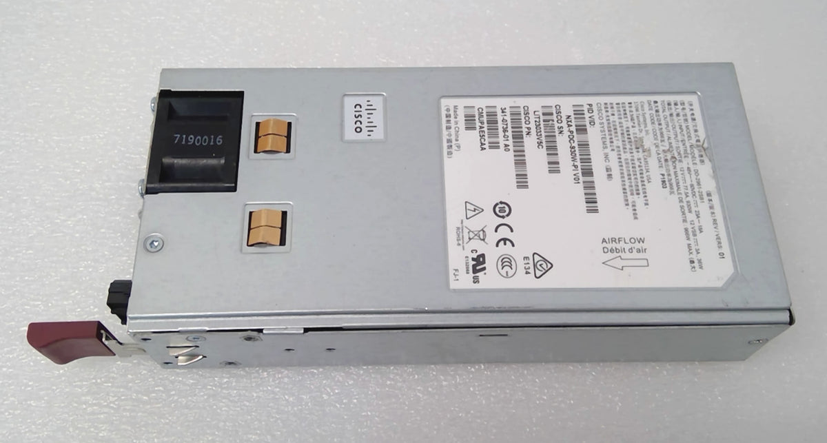 Cisco NXA-PDC-930W-PI Nexus 9k 930W DC Power Supply Port-Side Intake PSU