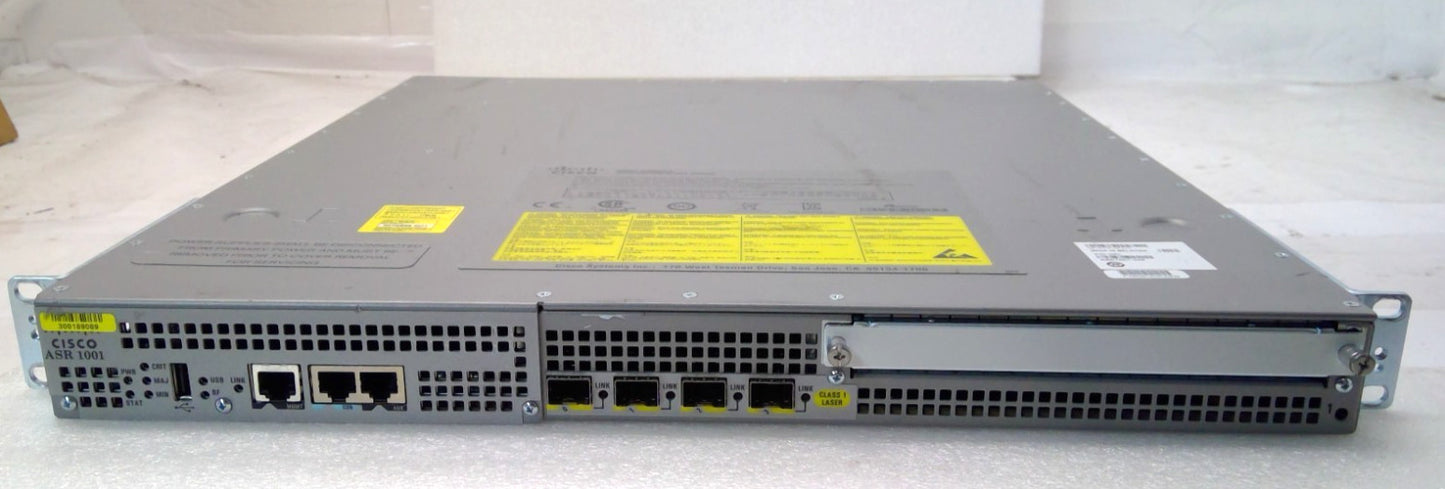 Cisco ASR1001 Aggregation Services Router 4 Built-in GE Ports Dual AC/Power