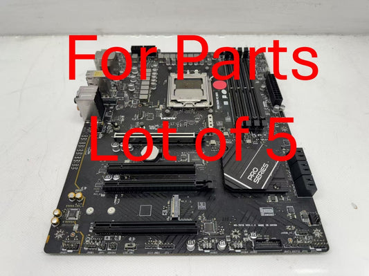 Lot of 5 *For Parts* MSI PRO B650-VC WIFI Desktop ATX Motherboard AMD No WIFI