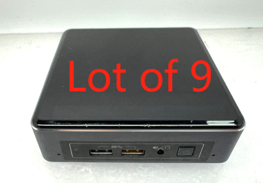 Lot of 9 Intel NUC NUC7i5BNK i5-7260U@2.2GHz 16G 256G Inner WIFI No OS/AC Locked