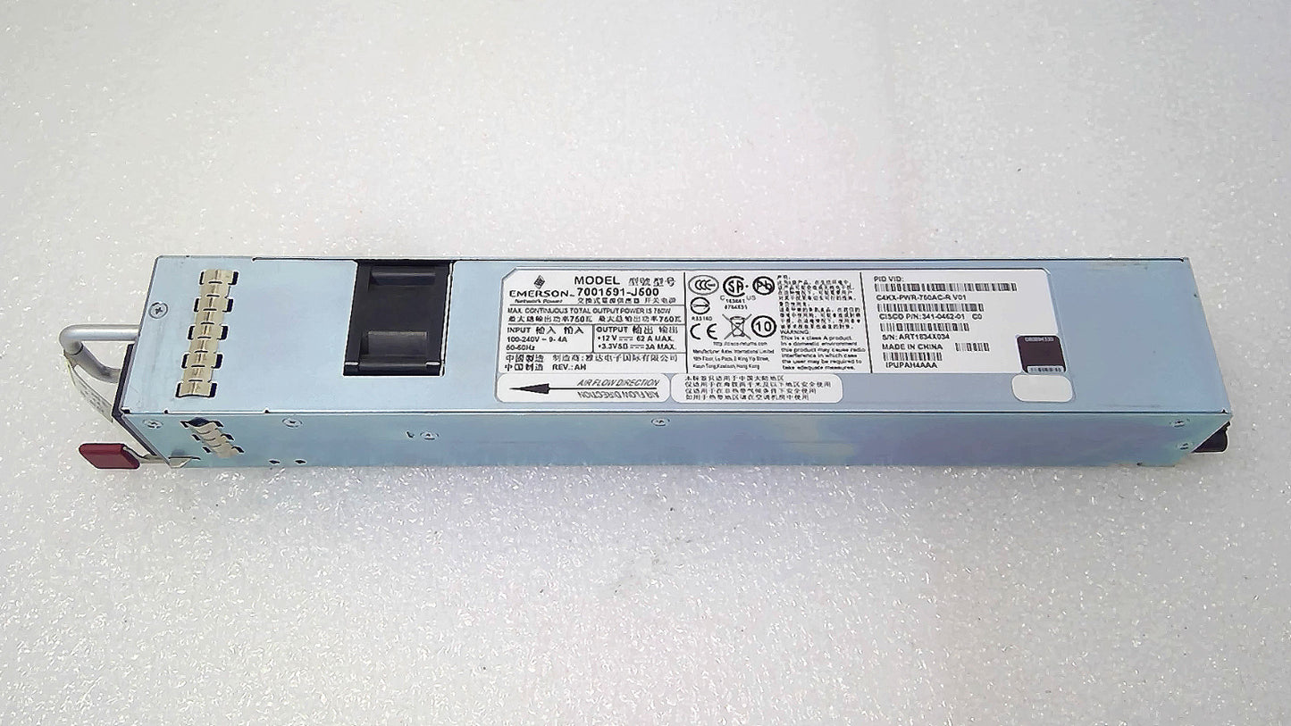 Cisco C4KX-PWR-750AC-R V01 750W Catalyst 4500-X Switch Power Supply *Read*