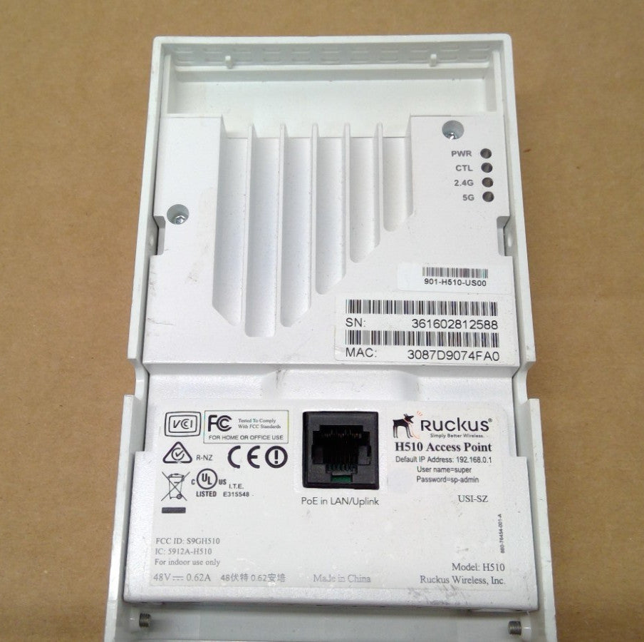 Ruckus H510 Wireless Access Point  NO Mounting bracket