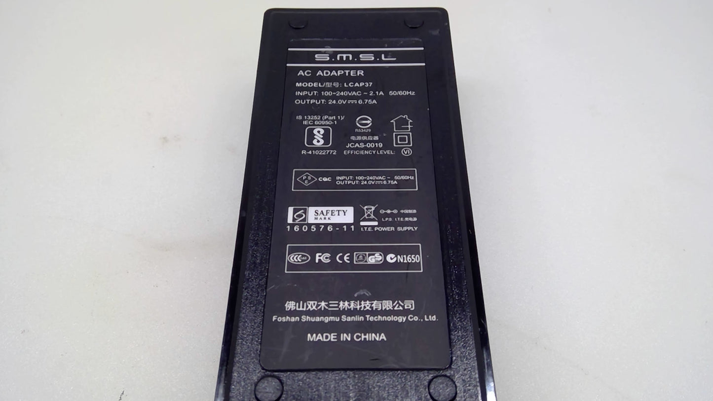 OEM SMSL LCAP37 162W 24V 6.75A AC Adapter AD18 SA300 DA-6 DA-8s Amplifier