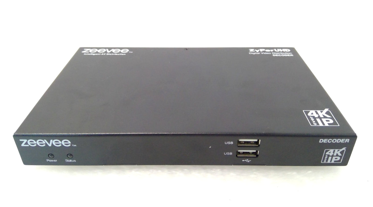ZYPERXHD-X ZyPerUHD-D 4K Over IP Digital Video Distribution Decoder