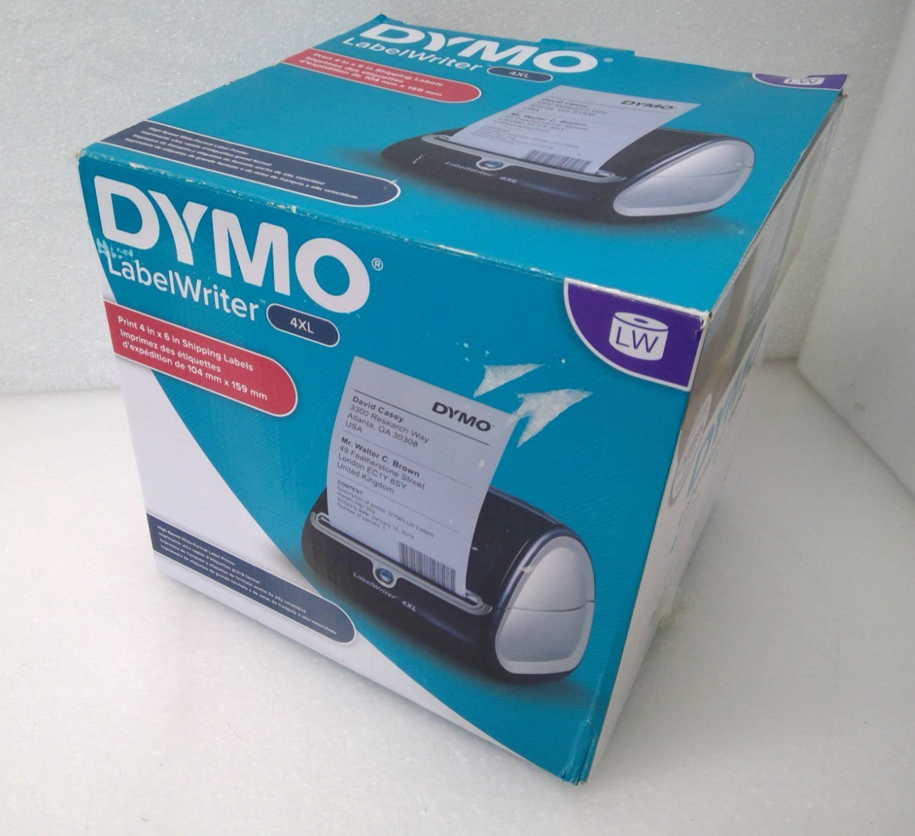 Dymo LabelWriter 4XL Thermal Label Printer - Black 1738542 W/AC