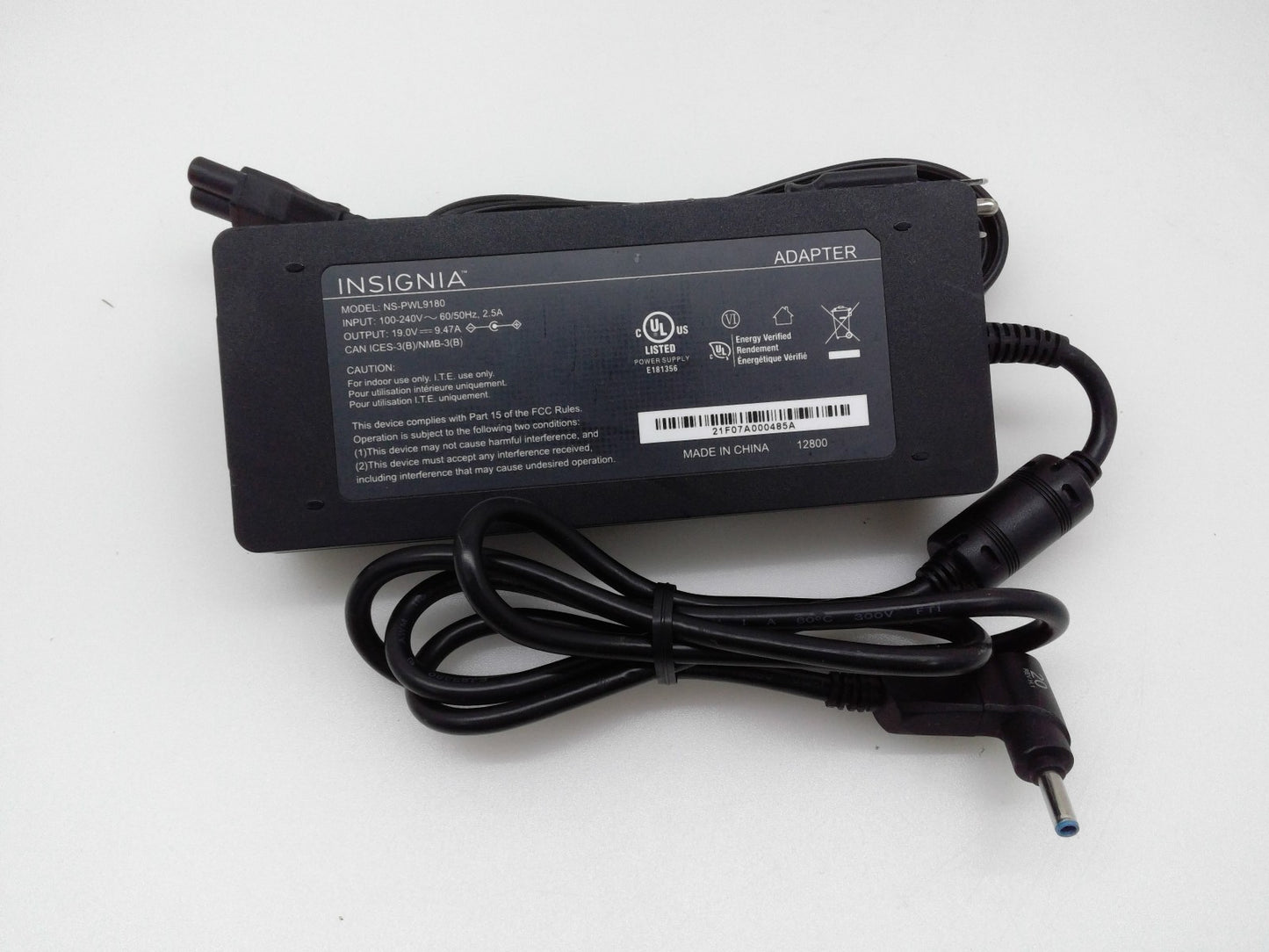 OEM Insignia 180W NS-PWL9180 AC Adapter 19V 9.47A 4.5 × 3.0mm Removable Tip