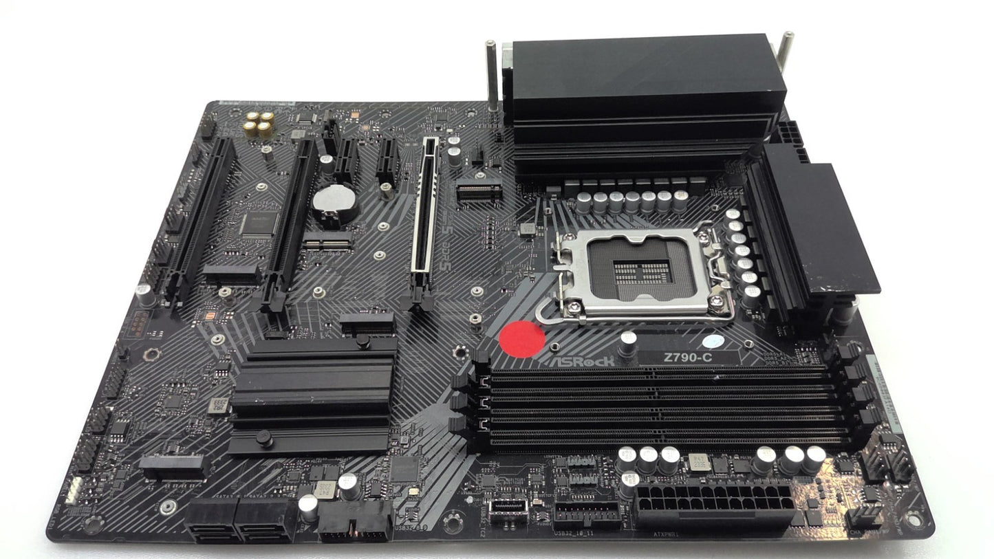 Lot of 2 *For Parts* ASRock Z790-C  LGA 1700 - ATX Motherboard No WIFI