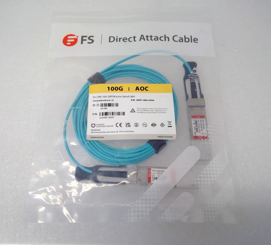 Juniper QSFP-100G-A005 Compatible 100G QSFP28 Active Optical Cable AOC 5m 16f