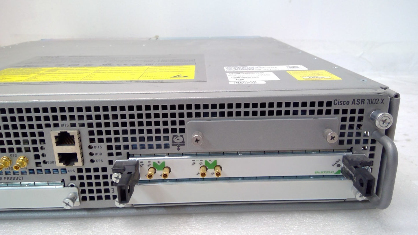 Cisco ASR1000 Aggregation Services Router ASR1002-X W/SPA-2XT3/E3-V2