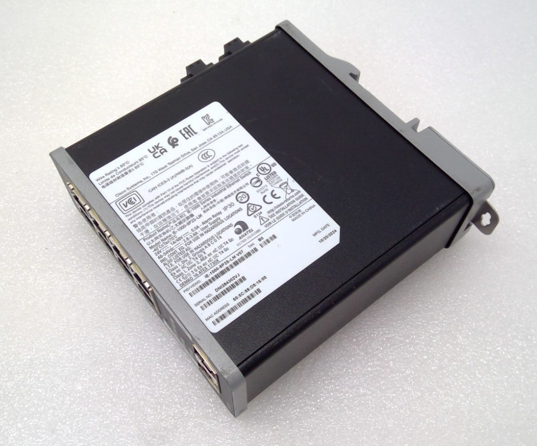 Cisco IE-1000-8P2S-LM 10 Port SFP POE+ IE 1000 Series Industrial Ethernet Switch