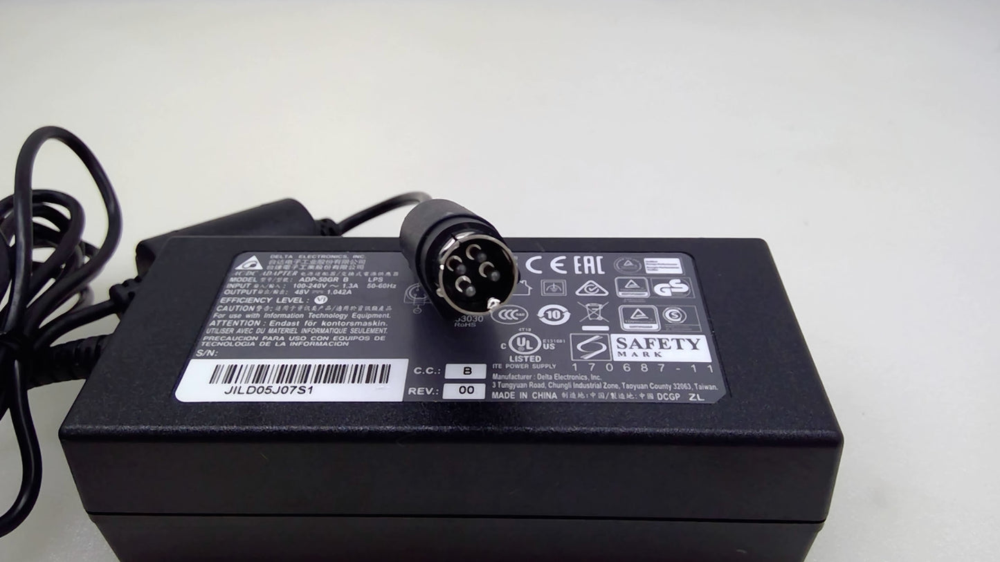 Genuine Delta 4 PINS ADP-50GR B Power Supply AC Adapter 48V 1.042A 50W