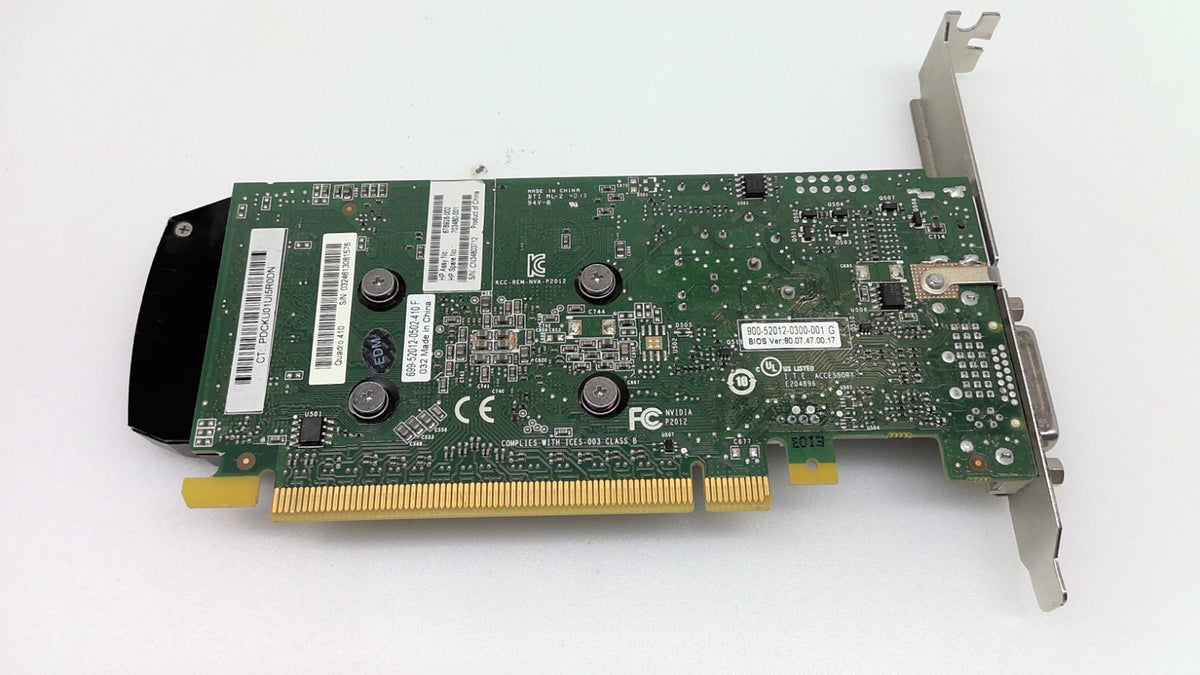 NVIDIA Quadro 410 HP 678928-002 Graphic Video Card  DDR3 DP DVI High profile