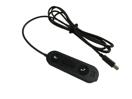 Cisco USB-C to 3.5mm Female AUX Adapter Cable for Cisco Headset 500 series 522