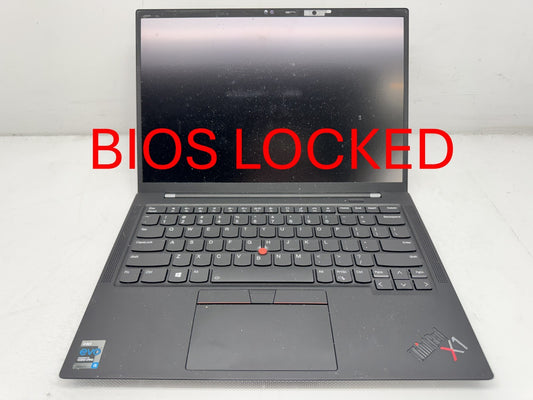Lenovo ThinkPad X1 Carbon Gen 9 i5-1145G7@2.6GHz 16G RAM No SSD Locked*Read*