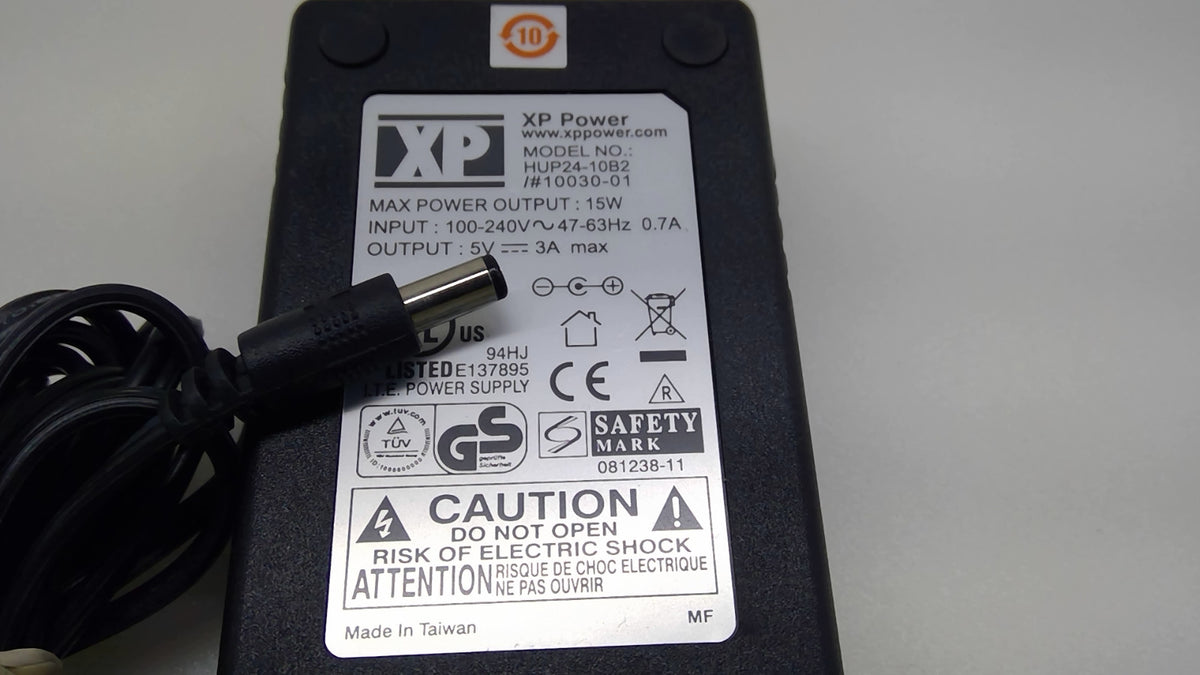 XP Power HUP24-10B2 15W 5V 3A AC Adapter 5.5x2.1mm Center Positive