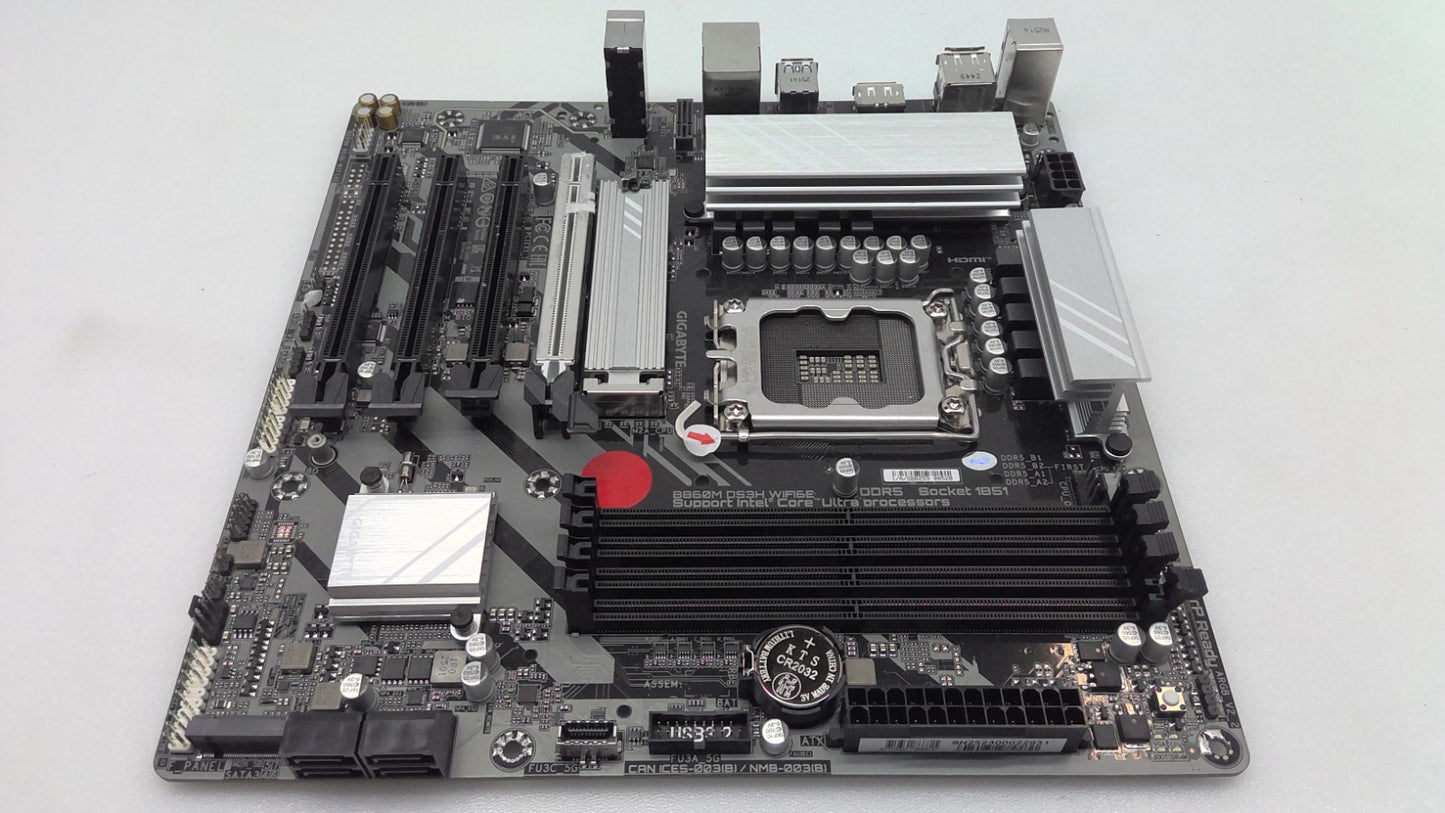 Lot of 3 *For Parts* GIGABYTE B860M DS3H WIFI6E Intel LGA 1851 Micro ATX No WIFI