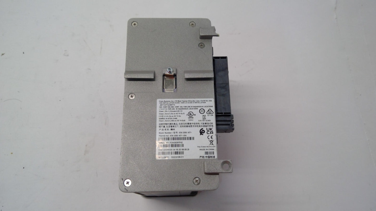 Cisco Catalyst Expansion module IEM-3300-16T= for IE3300 Rugged Series *Read*