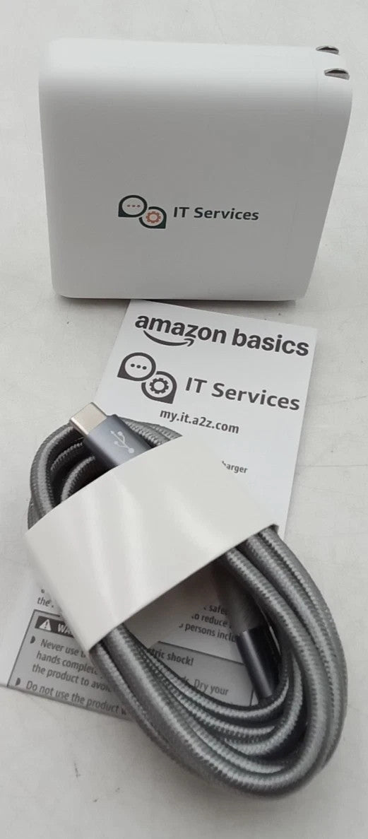 Amazon Basics /IT Services 100W 4 Port GaN PD Wall Charger with 100W USB-C To C