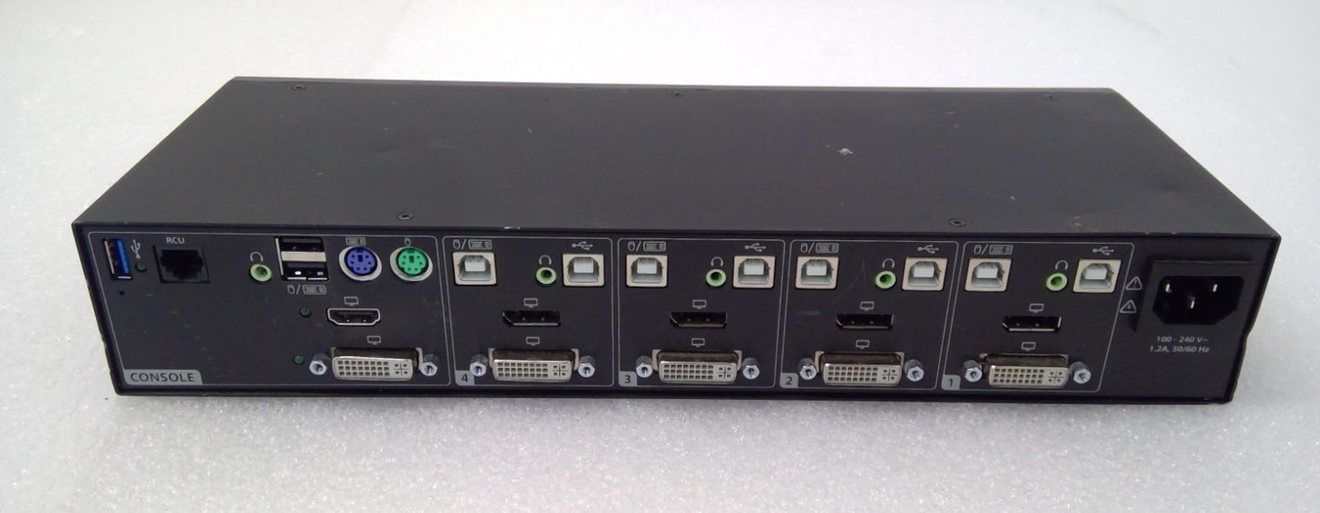 Cybex SC945XD 4-Port Dual-Head DVI-I+DP Secure KVM+DPP Switch Dual Monitor CAC