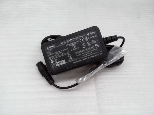 Genuine Canon AC-E6N AC Adapter W/Power Cable For Most Canon Cameras