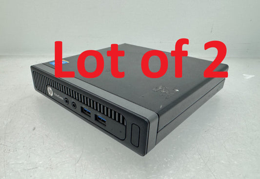 Lot of 2 HP EliteDesk 800 G1 Mini intel i5-4590T@2.0GHz 8G DDR3 *Barebone*