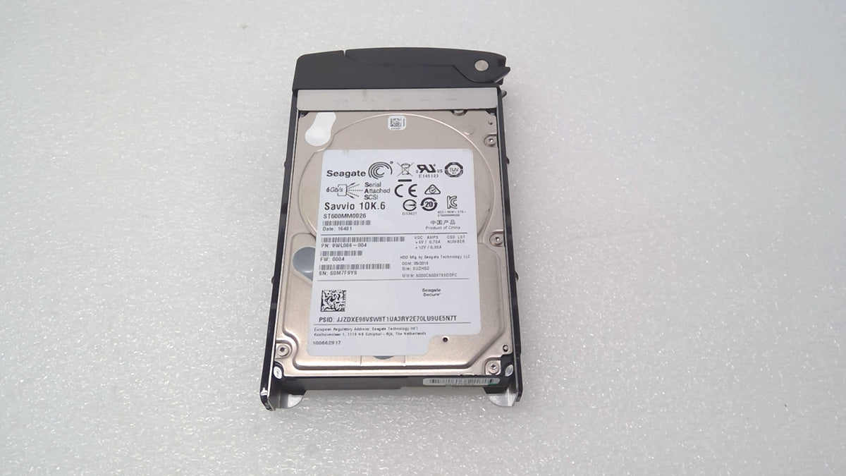 Seagate ST600MM0026 9WL066-004 FW:0004 600GB 2.5" SAS Hard Drive w/Caddy