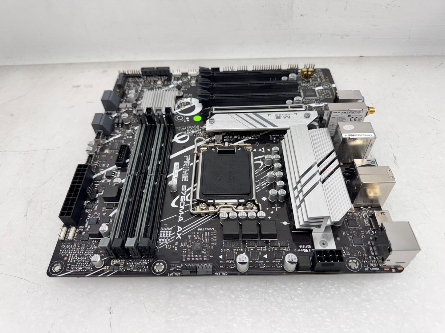 ASUS PRIME B760M-A AX micro ATX Motherboard Intel Socket LGA1700 DDR5 WIFI "READ