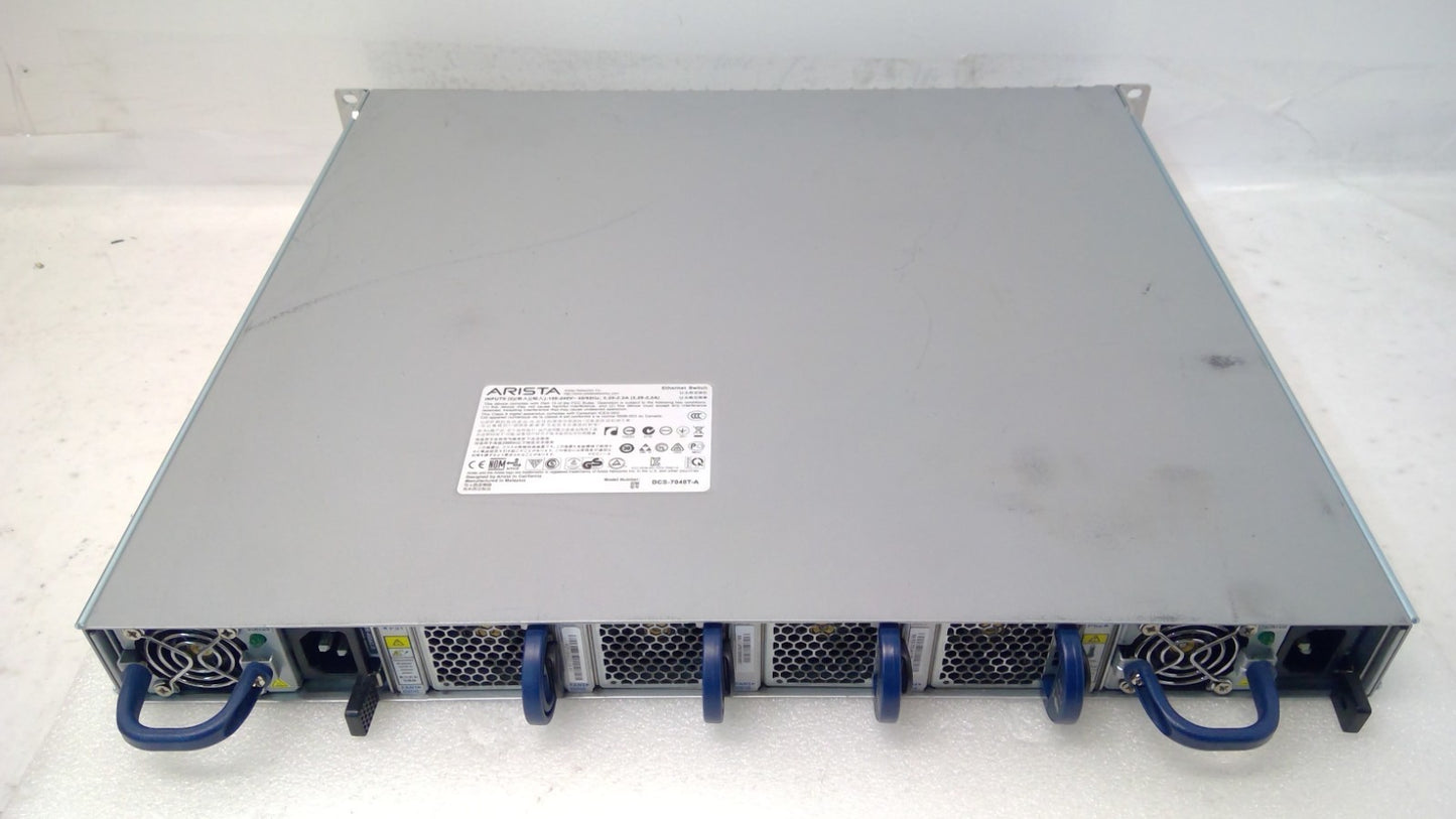 Arista DCS-7048T-A 48x RJ45 Gigabit Data Center Switch 2x PSU/cable