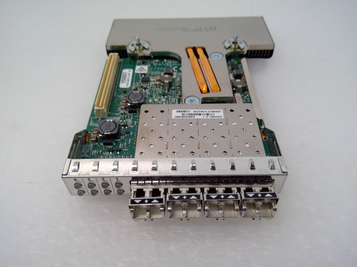 Dell Broadcom 57840S 10Gbps Quad Port SFP+ Network Daughter Card XGRFF w/ 4x SFP